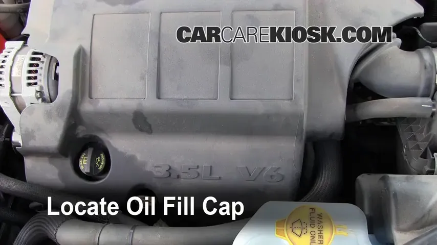 2010 Dodge Journey SXT 3.5L V6 Aceite Agregar aceite